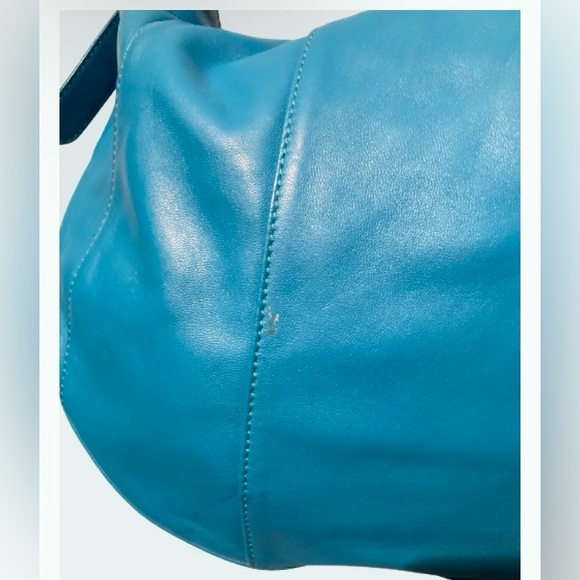 Gianfranco Sisti Butter Soft Italian Leather Large Hobo Bag Studded Accent - Picture 4 of 7